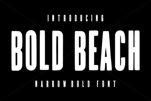 Bold Beach: The Narrow Display Font for Strong Visuals