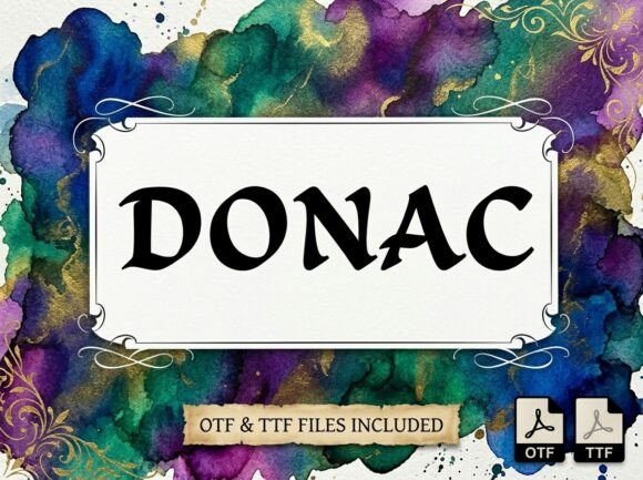 Donac: Crafting Authority with a Classic Calligraphy Font