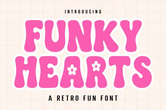 Funky Hearts: A Playful Typeface for Creative Projects