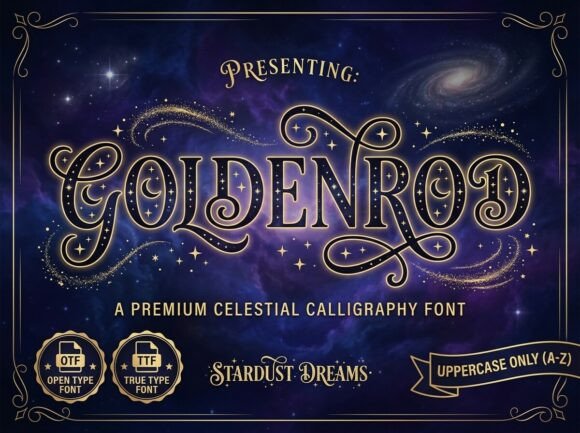 Goldenrod: A Display Font for Ethereal Design