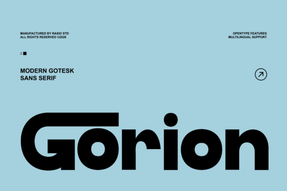 Gorion: A Modern Grotesk for Confident Design