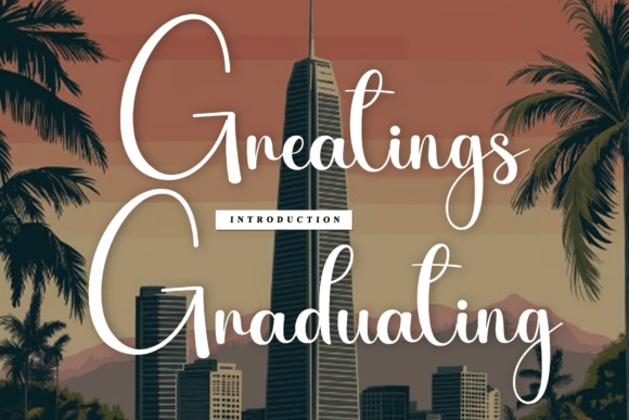 Greatings Graduating: A Handwritten Font with Timeless Charm