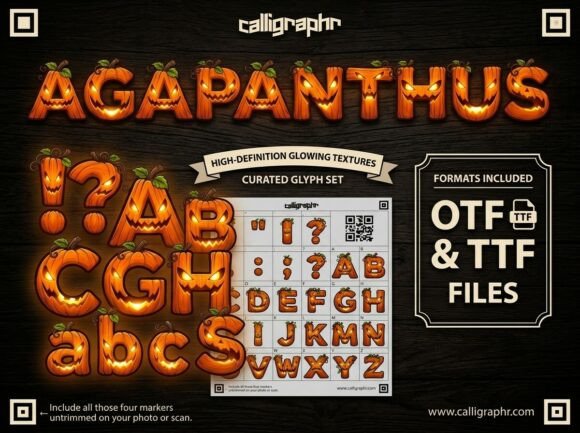Light Up the Night with Agapanthus: A Display Font Masterpiece