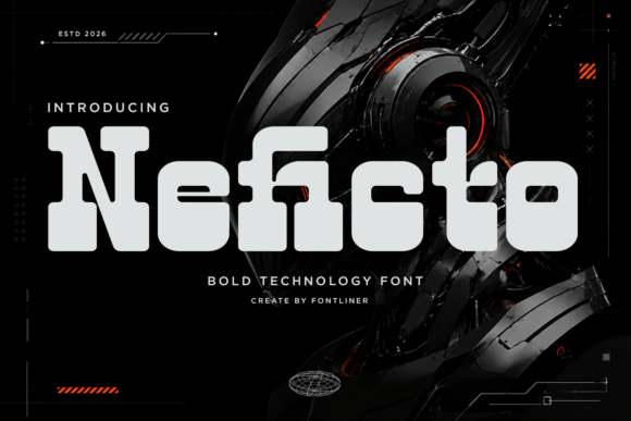 Neficto: A Futuristic Display Font for High-Impact Design