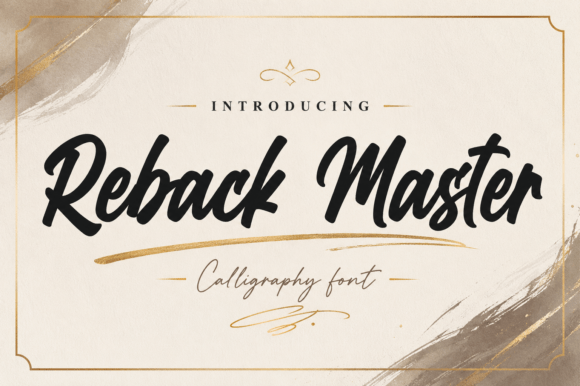 Reback Master: The Bold Script Font for Unforgettable Branding