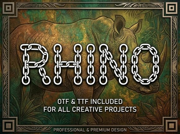 Rhino: A Premium Display Typeface for Unforgettable Branding
