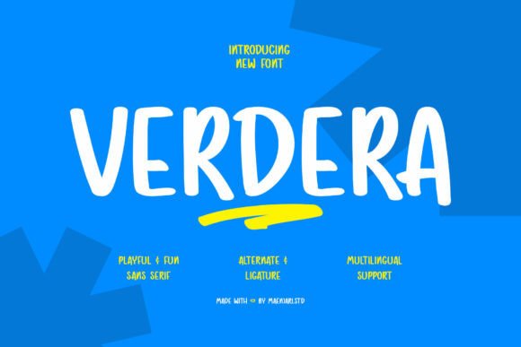 Verdera: The Handwritten Font That Feels Like a Friend